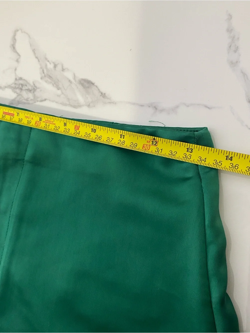Jason Wu High Rise Wide Leg Flare Emerald Green Satin Pants Trousers Size 4